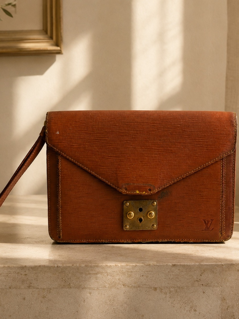 Louis Vuitton Epi Sellier Dragonne Clutch – Kenyan Brown - Imperfect bag 👀 - Picture 3 of 14
